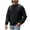 Black, variant on ZVNAΖH Sweatshirts for Men No Hood - Mens Crewneck Sweatshirt Long Sleeve Pullover Moisture Wicking Comfortable Casual Shirt