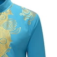 thumbnail image 5 of Men Summer Tops Mens Abaya Thobe Arabic Longline T Shirts Kaftan Collar Plain Gown Shirts Men's Kaftan Thobe Men Loose Fit Mens Athletic Short Sleeve Pack Long Layering Vest New Day Shirt Sky Blue M, 5 of 8