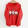 thumbnail image 2 of Lorytime Hoodies for Women Fleece Christmas Santa Claus Print Sweatshirt Long Sleeve Pullover Tops for Festive, 2 of 6