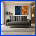 thumbnail image 1 of Sillón Sofá Cama Austin Reclinable 3 Posiciones Tipo Cuero Cómodo Chocolate, 1 of 7