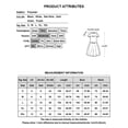 thumbnail image 2 of DYMADE Womens Summer Round Neck Short Sleeve Chiffon Ruffle Elegant Fit & Flare Dresses, 2 of 5