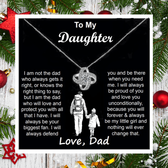 To My Daughter Necklace from Dad Birthday Graduation Christmas Gift