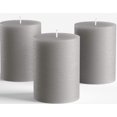 thumbnail image 1 of 3" x 4" Pillar Candle Unscented (Grey), 1 of 6