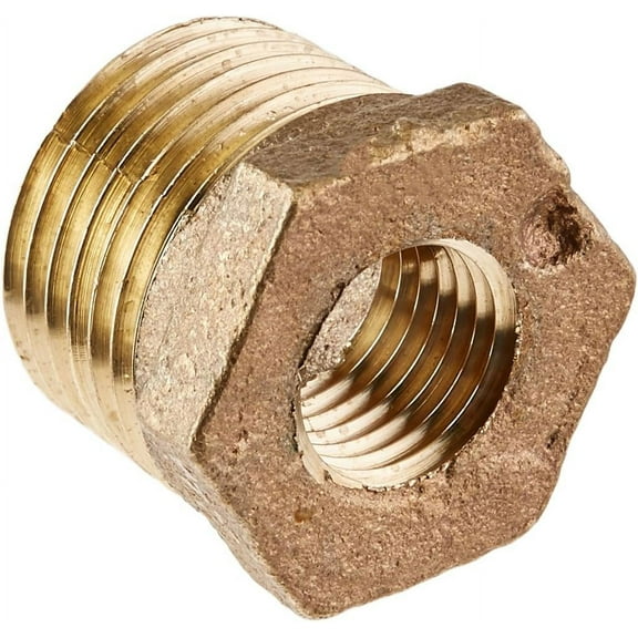 ANDERSON METALS CORP 738110-0804 Series 1/2x1/4 BRS Bushing, Red Brass