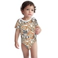 thumbnail image 3 of Balery Floral Paisley Pattern Baby Climbing Clothes Infant Bodysuit Cute Infant Bodysuit Baby Romper-9M, 3 of 7