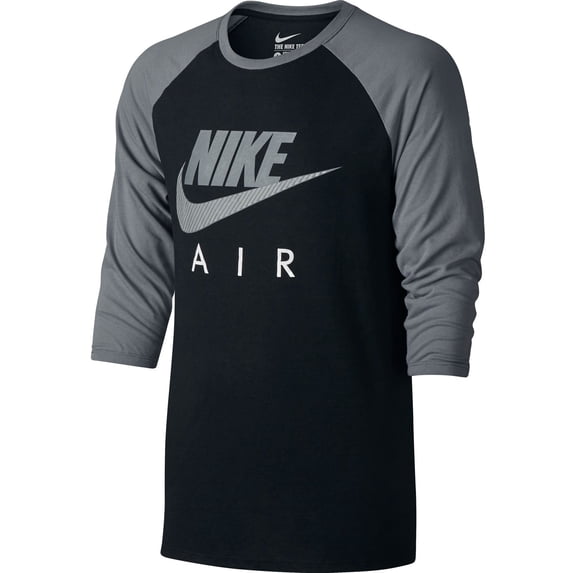 Nike Long Sleeve Raglan Men's T-Shirt Black/Grey/White 805227-010