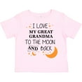 thumbnail image 3 of Inktastic I Love My Great Grandma to the Moon and Back Boys or Girls Toddler T-Shirt, 3 of 5