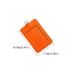 thumbnail image 4 of Seitruly 10 piezas de portatarjetas de identificación, suministros de oficina de negocios, funda protectora informal de colores, funda para tarjetas de Carpetas de archivos Vertical/Naranja, 4 of 6