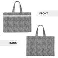 thumbnail image 2 of Kdxio Black Leopard File Tote Document Bag Business Briefcase Bag Document Organizer Tote Briefcase for Letter A4 Files Business Teacher Office Bag, 2 of 8