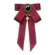 thumbnail image 3 of Broche de pajarita, corbata de lazo preatada, broche de corbata a la moda para mujer, Pin Bowknot Rojo púrpura, 3 of 8