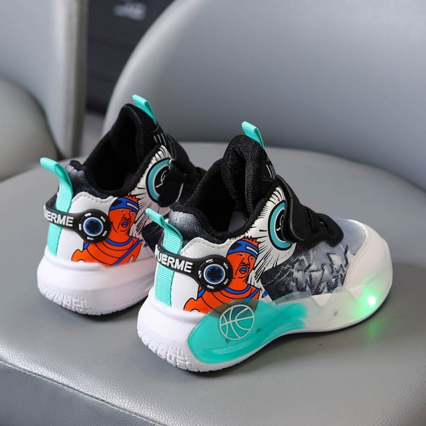 Toddler Boys Shoes Light up Shoes LED Light Up Shoes for Girls Toddler Walking Shoes Girls Kids Children Baby Casual Shoes Male Shoes Green 21 Walmart