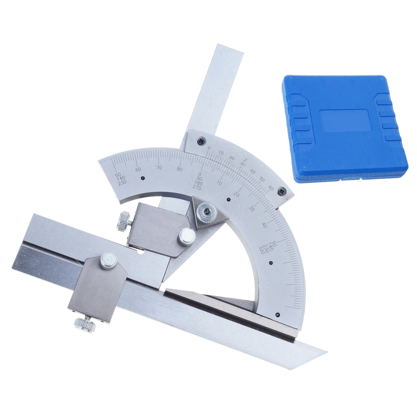 0-320° Angles Measuring Rulers Vernier Bevel Protractor Measurement Instrument for Woodworking Angles Finder Rulers Tool