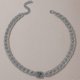 thumbnail image 3 of Collar gargantilla de cadena de aleación de moda con dije de conector geométrico, joyería dorada --- Código de producto 43802, 3 of 5