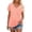 B-Pink, variant on Womens Summer Tops V Neck T Shirts Cap Sleeve Business Casual Outfits Loose Fit Beach Vacation Clothes Basic Tees