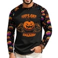 thumbnail image 4 of Halloween Long Sleeve Shirt Men Spooky Ghost Witch Pumpkin Graphic Workout Athletic Basic Sweatshirts for Holiday Wear, 4 of 5