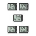 thumbnail image 1 of Inteprter Reloj Digital de escritorio, Sensor Dual, alarma electrónica, termómetro, botón de operación, funciona con batería, temporizador LCD, Type2 NO2 Inteprter CBP162530, 1 of 6