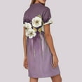 thumbnail image 4 of UoCefik Sexy Sundresses For Women 2025 Party Floral Short Sleeve a Line Dresses Boho V Neck Casual Beach Sundress Holiday Summer Flowy Dress Purple S, 4 of 4