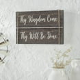 thumbnail image 2 of VHC Brands Celebrate Grace Thy Kingdom Come Distressed Grey MDF Wall Sign 9x14, Spring Decor, Home Decorations for Wall or Door, Spring and Easter Hanging Decoration, 2 of 4