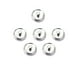 thumbnail image 1 of Eigraketly 6 piezas de botones de saxofón, dedos de trompeta, botón de concha blanca, piezas de reparación de piedra, llave decorativa, teclas Accesorios para instrumentos musicales Plata, 1 of 6
