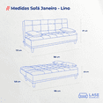 thumbnail image 3 of LASE Muebles Sofá Cama Janeiro Matrimonial Oxford 3 Posiciones, 3 of 4