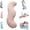 Pink, variant on Pea Pod Body Pillow for Side Sleeper,Pea Pod Shape Long Bolster Hug Pillows with Cooling Body,Soft Ergonomic Side Sleeper Body Pillows for Adults,Full Body Support Pillow for Back,Hip & Leg