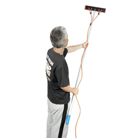 24.3ft Water Fed Pole Cleaning Brush Tool for Window  Solar Panel Clean Washing