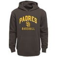 thumbnail image 2 of Infant Brown/Heather Gray San Diego Padres Play by Play Pullover Hoodie & Pants Set, 2 of 3