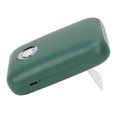 thumbnail image 2 of Mini ventilador con 3 velocidades, bajo nivel de ruido, soporte plegable - Secador de pestañas portátil recargable por USB verde, 2 of 8
