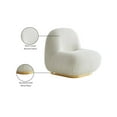 thumbnail image 2 of Meridian Furniture Liam Cream Boucle Fabric Accent Chair, 2 of 6