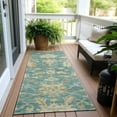 thumbnail image 6 of Addison Rugs Chantille Indoor/Outdoor Traditional Global Teal Washable Runner Rug, 2'3" x 7'6", 6 of 6