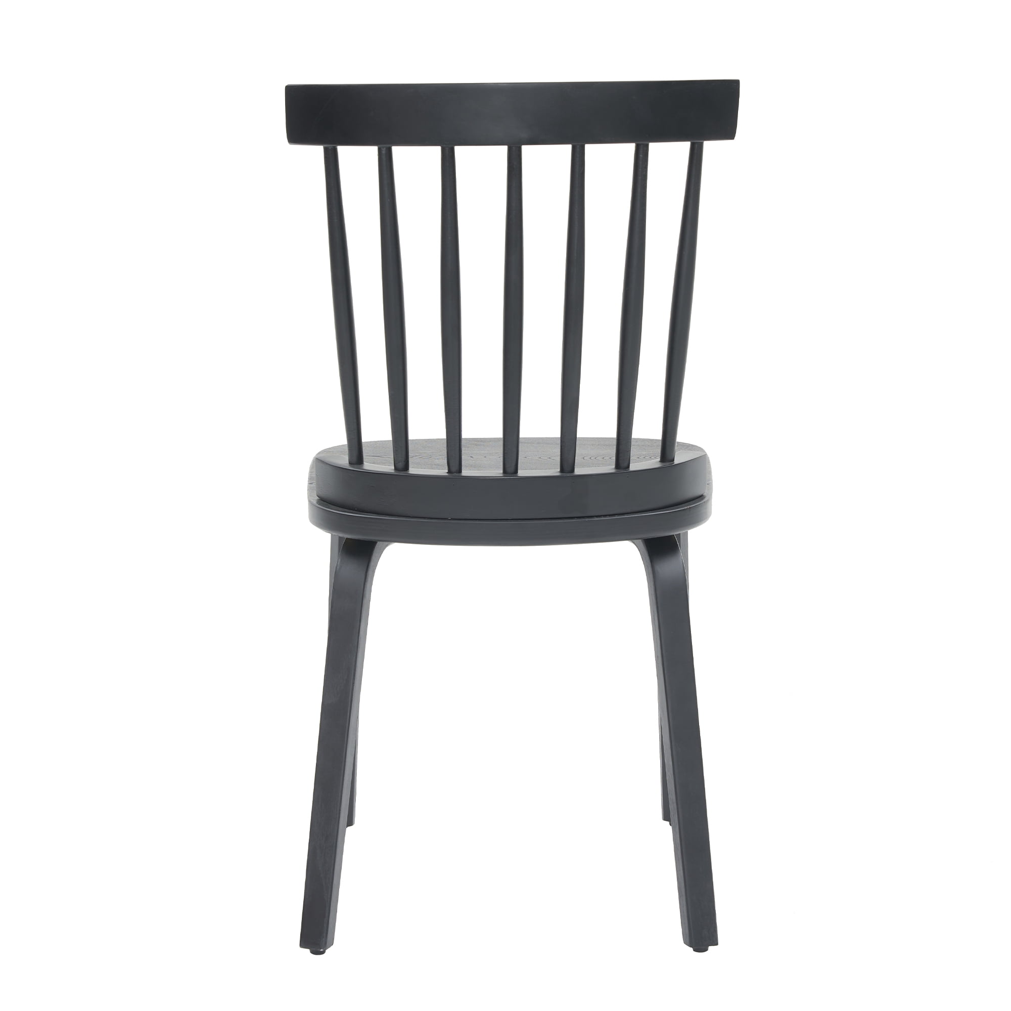 Dining Chairs Set of 2, Windsor Dining Chairs, Spindle Back Chairs&nbsp;Classic Farmhouse Design With High Spindle Back And Widen Seat, Engineered Wood Frame, Anti-Slip Rubber Feet, Black Finish