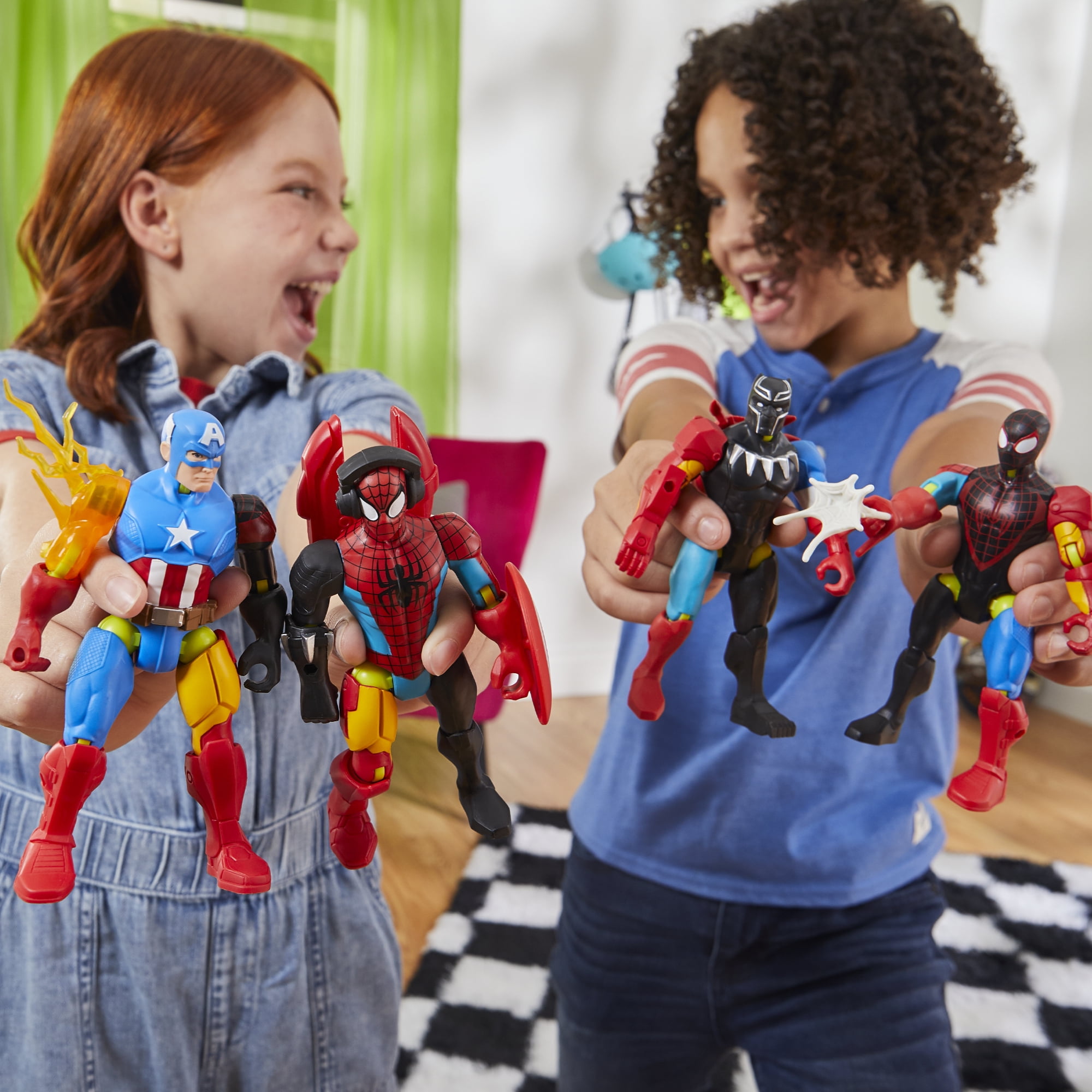 MixMashers Marvel Spider-Man Iron Spider Toy, 5” (12 cm) Mix-&-Match Deluxe Figure, 4+