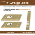 thumbnail image 6 of 48" x 80" 6-Lite Clear Glass Double Doors with French Door Ready-to-Assemble Jamb, Solid Door, Black Levers & Hinges, Interior Door, Pre-finished & Paintable, White, 6 of 7