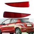 thumbnail image 1 of 2Pcs Car Rear Bumper Reflectors For Toyota Yaris 2012-2014 LE Warning Light Fog Light 52164-52100 52163-52100, 1 of 4