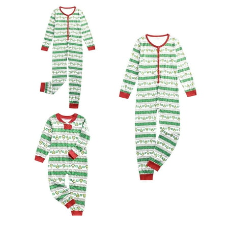 

Dewadbow Matching Family Christmas Pajamas Set Xmas Holiday PJs for Women/Men/Kids Letter Printed Loungewear Sleepwear