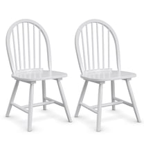 Costway Set of 2 Vintage Windsor Dining Side Chair Wood