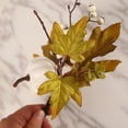 thumbnail image 3 of Lefu Artificial Maple Leaves Branch Fake Fall Leaves Stems Plants Outdoor Home Decor, 3 of 10