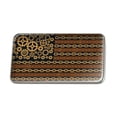 thumbnail image 1 of Steampunk American Flag with Gears Belts Chains Metal Rectangle Lapel Hat Pin Tie Tack Pinback, 1 of 3