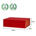 thumbnail image 4 of Caja de regalo PLINJOY extra grande roja de 42 x 36 x 14 cm con tapa magnética, 4 of 7