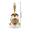 thumbnail image 2 of Brass Decorative Bell with Colorful Peacock Design, Vintage Table Bell for Home Decor, Meditation, and Gifts, 2 of 3