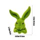 thumbnail image 3 of Adorno de conejo de Pascua verde flocado | Escultura de resina de conejo de pie para decoración de jardín y hogar | Centro de mesa y recuerdos de fiesta, 3 of 6
