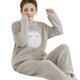 thumbnail image 2 of Conjunto de pijama de franela de Invierno para mujer, Top de manga larga suave con estampado lindo y pantalones, ropa de estar por casa, regalo para Navidad y cumpleaños, 2 of 4