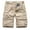 Khaki, variant on Utoimkio Men's Cargo Shorts Casual Elastic Waist Hiking Shorts Summer Lightweight Outdoor Beach Shorts with Pockets