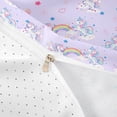 thumbnail image 4 of Erosebridal Cartoon Unicorn Girls Twin Bedding,Dreamy Princess Style Rainbow Duvet Cover Set For Kids,Reversible 2 Pieces,No Comforter, 4 of 6