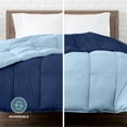 thumbnail image 3 of Bare Home 1800 Collection Reversible Down Alternative Comforter, All-Season, Twin/Twin-XL, Dark Blue/Light Blue, 3 of 10