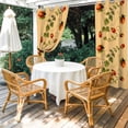 thumbnail image 4 of Outdoor Curtains for Patio Waterproof, Ladybugs Eucalyptus Outdoor Privacy Panels Grommet, Spring Botanical Leaves Yellow Blackout Outside Curtains for Porch/Cabana/Pergola/Gazebo 54"x108", 1 Panel, 4 of 8