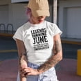 thumbnail image 2 of Legends Are Born in June, Bday Celebrant, Birthday Month Themed, Heather Grey T-Shirt, XL, 2 of 5