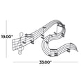 thumbnail image 4 of DecMode Black Metal Notes Musical Notes Wall Decor, 4 of 13