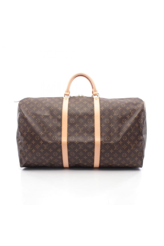 Pre-Owned Louis Vuitton Keepall 60 Boston Bag, Handbag, Coated Canvas and Leather, Monogram,...