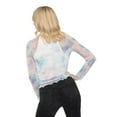 thumbnail image 2 of The Beatles Womens Logo Mesh Long-Sleeved Crop Top, 2 of 4